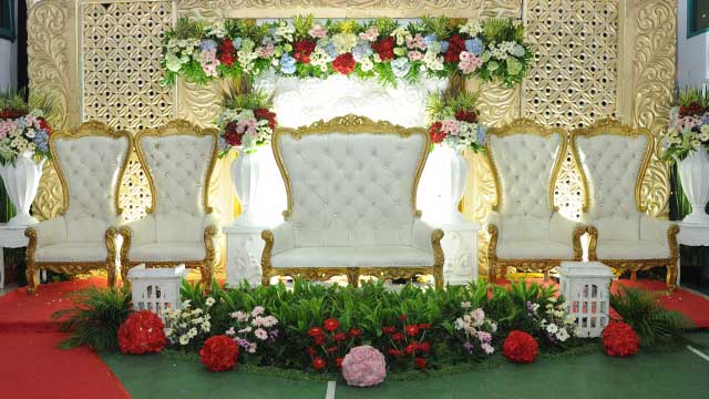 Dekorasi Pelaminan Wedding di Masjid Baitur Rahmah