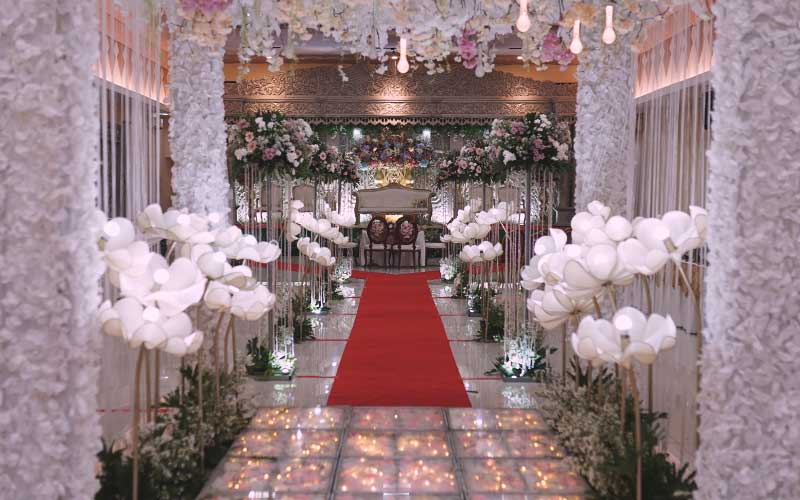 Dekorasi Wedding di GOR Matraman