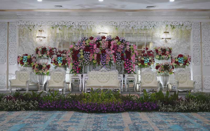 Dekorasi Pelaminan Wedding di Grand Metropolitan Bekasi