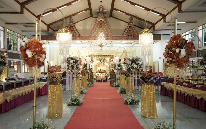 Dekorasi Wedding di Gedung Gorga Pondok Bambu